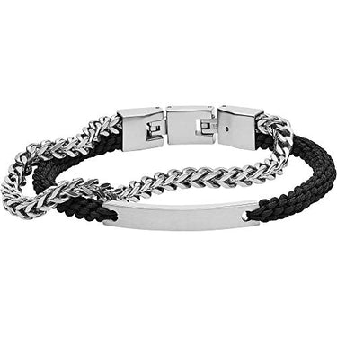 FOSSIL Armband Für Männer Vintage Casual, Innenlänge: 180mm - 195mm Silber Edelstahlarmband, JF03325040 im Sale